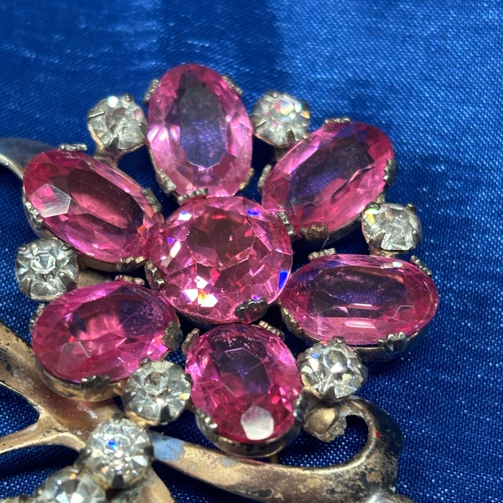 Victorian Solid Sterling Brooch - image 2